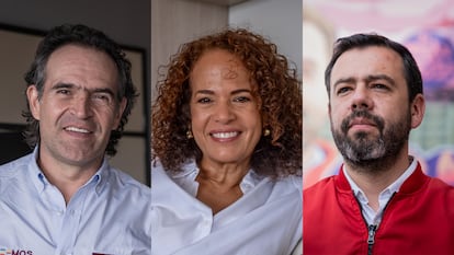 Federico Gutiérrez, Judith Pinedo Flórez y Carlos Fernando Galán.