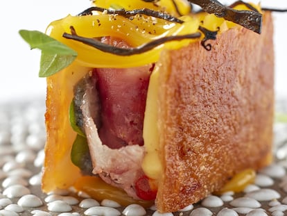 El minutejo del Angus, sándwich castizo que Dabiz Muñoz le dedica a su padre. Imagen proporcionada por DiverXO.
