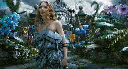 Fotograma de 'Alicia en el país de las maravillas', de Tim Burton.