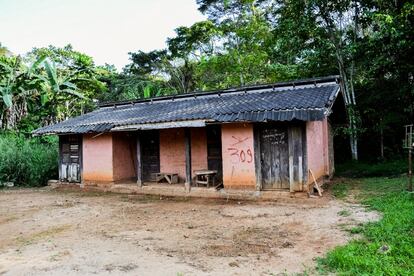 La antigua garita donde los guardas forestalas registraban a todos los que entraban en el parque está ahora abandonada.