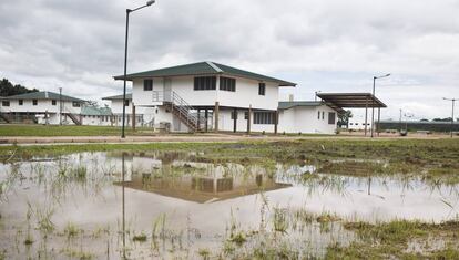 La ciudad del milenio de Pañacocha tuvo una sucesión de problemas para evacuar las aguas servidas. 