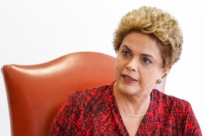 Dilma Rousseff, no encontro com correspondentes em Brasília.