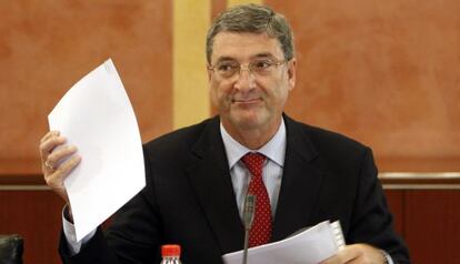 Serrano, durante su comparecencia ante la comisión de los ERE.