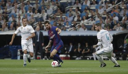 Messi a la final de la Supercopa d'Espanya.