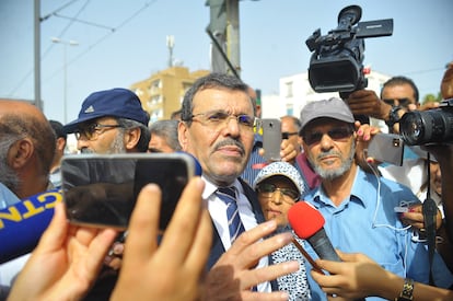 El ex primer ministro Alí Larayedh, del partido islamista Ennahda, en 2022 en Túnez.
