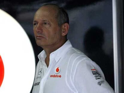 Ron Dennis, ayer en Brasil.