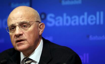 El presidente del Banco Sabadell, Josep Oliu.