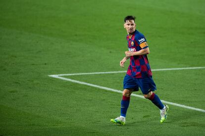 Messi, en el partido ante el Atlético.