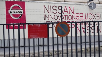 Entrada de la planta de Nissan en la Zona Franca de Barcelona.