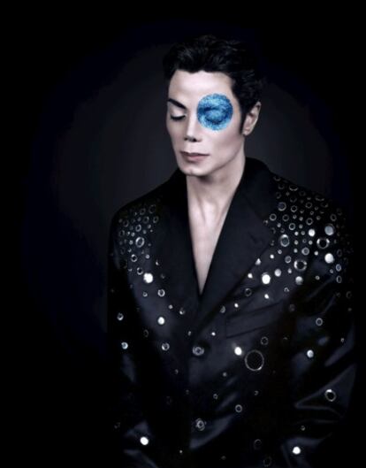 Uno de los retratos de Michael Jackson realizados por el fotógrafo Arno Bani