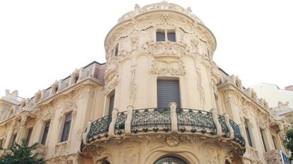 Exterior de la sede de la SGAE, en Madrid.