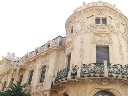 Exterior de la sede de la SGAE, en Madrid.