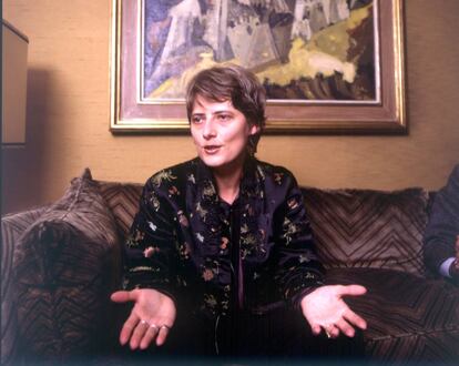 La activista alemana Petra Kelly, retratada en 1984.