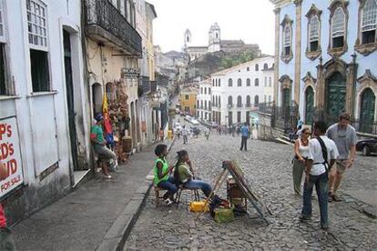 Los negocios para turistas se han adueñado del tradicional Pelourinho, el barrio del escritor Jorge Amado.
