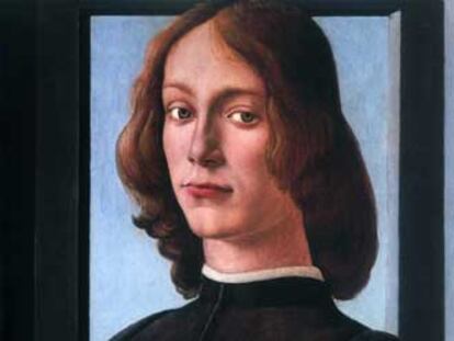 <i>Retrato de joven sosteniendo un medallón,</i> de Botticelli (National Gallery de Londres).