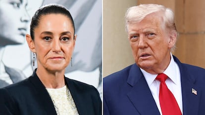 Claudia Sheinbaum, presidenta de México y Donald Trump, presidente de EEUU.