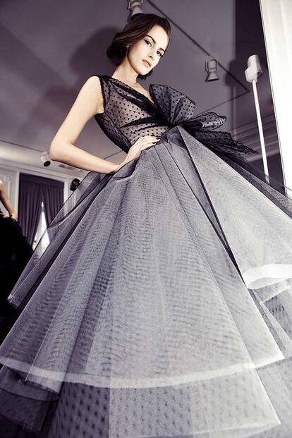 La modelo rusa Maria Kashleva, en el desfile primavera-verano 2012 de alta costura de Christian Dior.