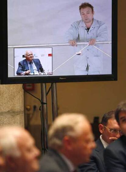 Barceló y Moratinos, durante la videoconferencia celebrada ayer.
