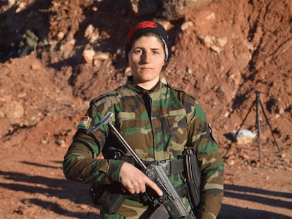 Hema Hawrami, comandante del PAK, el pasado 2 de enero en un punto indeterminado de la frontera entre Irán e Irak.