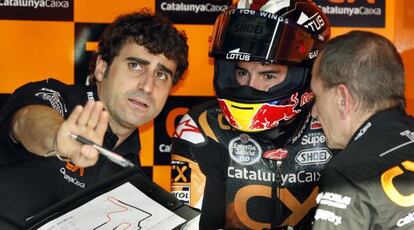 Márquez durante la sesión de clasificación del Gran Premio de Japón.
