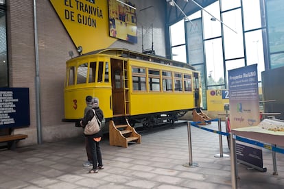 El museo del Ferrocarril de Asturias en Gijón. 