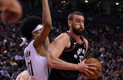 Marc Gasol, ante Jarrett Allen.