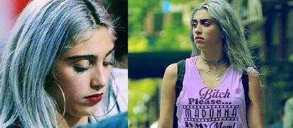 La hija de Madonna, Lourdes Leon, lleva el pelo gris con matices azules desde hace un tiempo.