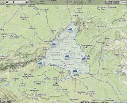 Previsión del tiempo para hoy en la Comunidad de Madrid.