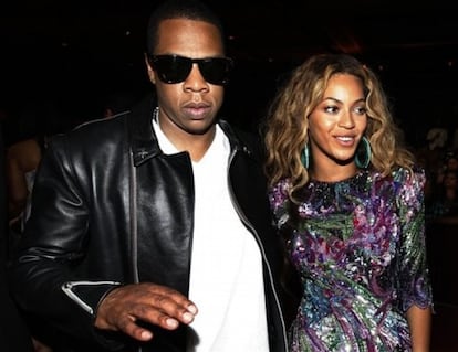 Jay-Z con su esposa, Beyoncé. 