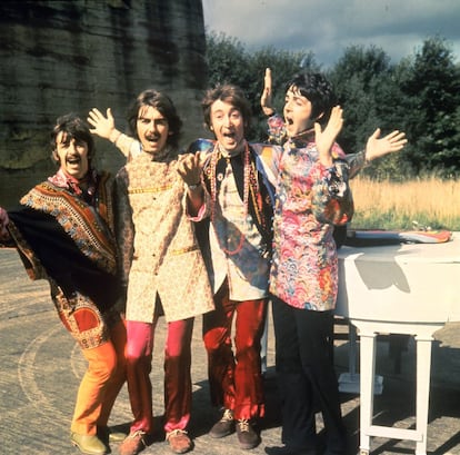 Fotografía de archivo, del año 1967 de The Beatles. De izquierda a derecha: Ringo Starr, George Harrison, John Lennon y Paul McCartney.