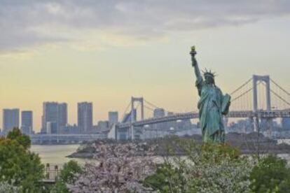 Vista del 'skyline' de Tokio desde la isla de Odaiba.