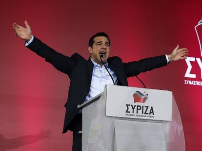 Alexis Tzipras, l&iacute;der de Syriza