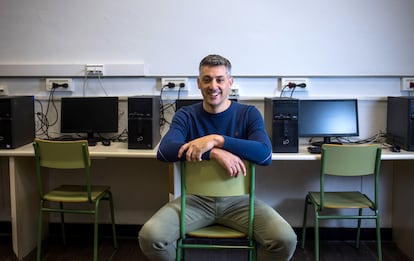 Serxio Gómez, profesor de Tecnología en el Instituto Eusebio da Guarda (A Coruña), esta semana.