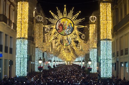 Calle Larios de Málaga luces Navidad