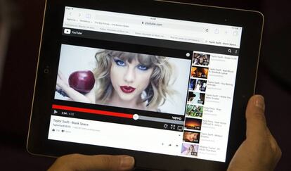 V&iacute;deo de Taylor Swift en Youtube. 