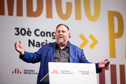 Oriol Junqueras en la clausura del 30º Congreso Nacional de ERC.