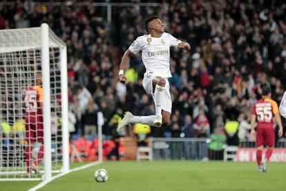  Rodrygo celebra su segundo gol del partido. 