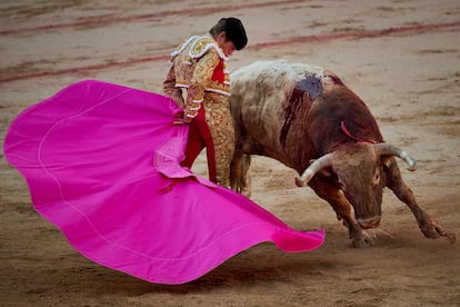 Borja Jiménez, en su lidia.