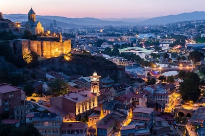 La fortaleza de Narikala, en Tbilisi, capital de Georgia.