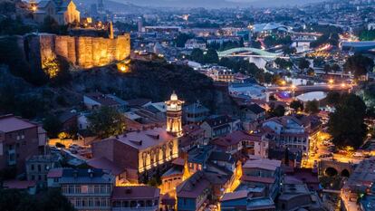 La fortaleza de Narikala, en Tbilisi, capital de Georgia.