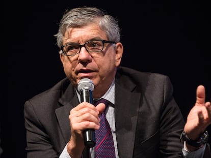 César Gaviria, presidente del Partido Liberal, en Nueva York, el 9 de septiembre de 2014.