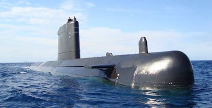 Submarino Galerna (S- 71) clase Agosta de la Armada Espa&ntilde;ola.