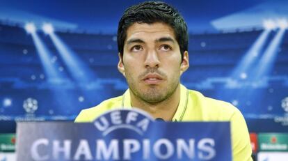 Luis Suárez, en rueda de prensa.