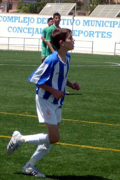 Nacho Luz Ruano, en un entrenamiento del Catarroja.