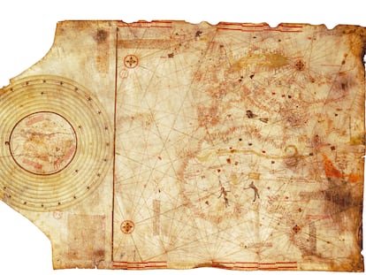 Carta de Cristóbal Colón (alrededor de 1490). Biblioteca Nacional de Francia.