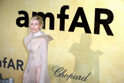 Paris Jackson en la alfombra roja de la gala AmfAR, el 22 de mayo de 2025, en Antibes (Francia).