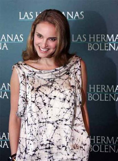 Natalie Portman, ayer en Madrid.