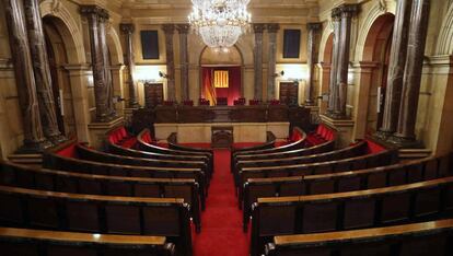 Vista del hemiciclo del 'Parlament', a una semana de su constitución.