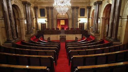 Vista del hemiciclo del &#039;Parlament&#039;, a una semana de su constituci&oacute;n.