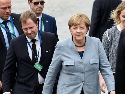 A chanceler alemã Merkel nesta quinta-feira em Bruxelas.